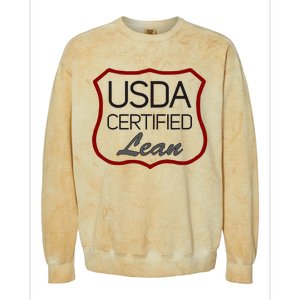 Usda Certified Lean Logo Colorblast Crewneck Sweatshirt