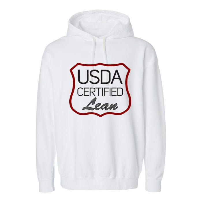 Usda Certified Lean Logo Garment-Dyed Fleece Hoodie