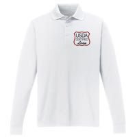 Usda Certified Lean Logo Performance Long Sleeve Polo