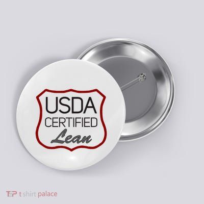Usda Certified Lean Logo Button
