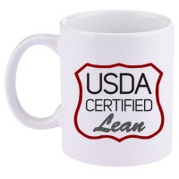Usda Certified Lean Logo 11oz C Handle Ceramic Mug