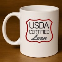 Usda Certified Lean Logo 11oz C Handle Ceramic Mug