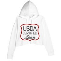 Usda Certified Lean Logo Crop Fleece Hoodie