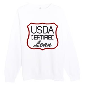 Usda Certified Lean Logo Premium Crewneck Sweatshirt