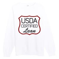 Usda Certified Lean Logo Premium Crewneck Sweatshirt