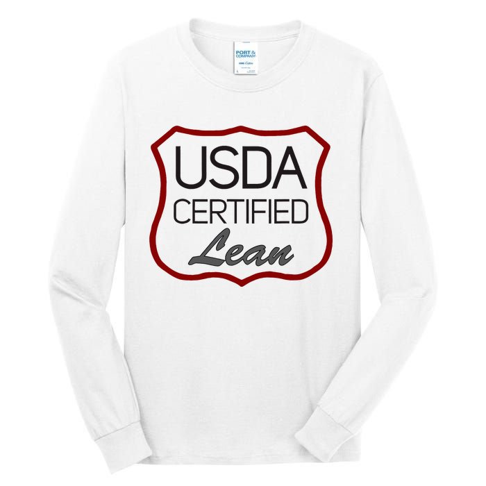 Usda Certified Lean Logo Tall Long Sleeve T-Shirt