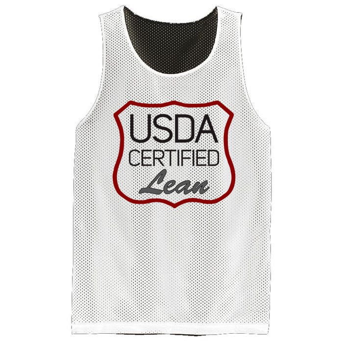 Usda Certified Lean Logo Mesh Reversible Basketball Jersey Tank