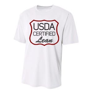 Usda Certified Lean Logo Performance Sprint T-Shirt