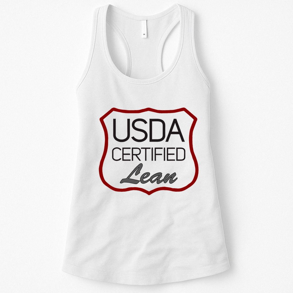 Usda Certified Lean Logo Womens Tank Top