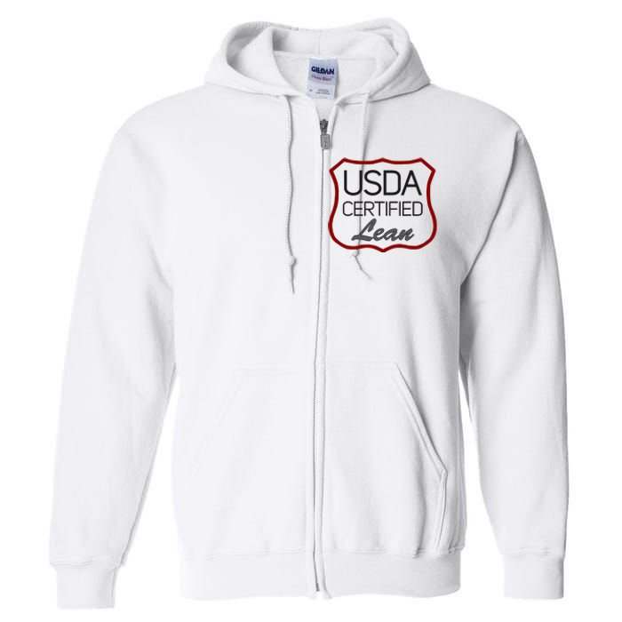 Usda Certified Lean Logo Full Zip Hoodie