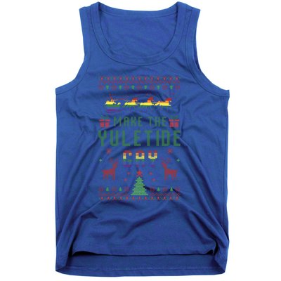 Ugly Christmas Lgbt Pride Rainbow Xmas Make The Yuletide Gay Gift Tank Top