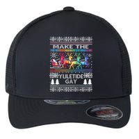 Ugly Christmas Lgbtq Pride Santa Claus Make Yuletide Gay Gift Flexfit Unipanel Trucker Cap