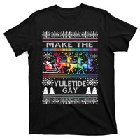 Ugly Christmas Lgbtq Pride Santa Claus Make Yuletide Gay Gift T-Shirt