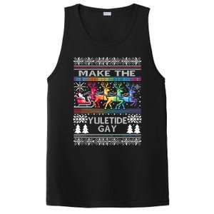 Ugly Christmas Lgbtq Pride Santa Claus Make Yuletide Gay Gift PosiCharge Competitor Tank