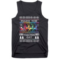 Ugly Christmas Lgbtq Pride Santa Claus Make Yuletide Gay Gift Tank Top