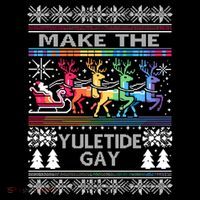 Ugly Christmas Lgbtq Pride Santa Claus Make Yuletide Great Gift Impact Tech Backpack