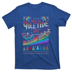 Ugly Christmas Lgbtq Pride Santa Claus Make Yuletide Gift T-Shirt