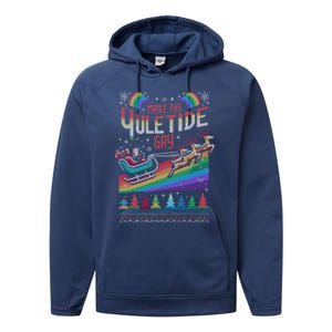 Ugly Christmas Lgbtq Pride Santa Claus Make Yuletide Gift Performance Fleece Hoodie