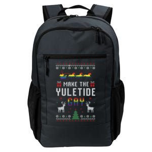 Ugly Christmas Lgbtq Pride Santa Claus Make The Yuletide Gay Gift Daily Commute Backpack