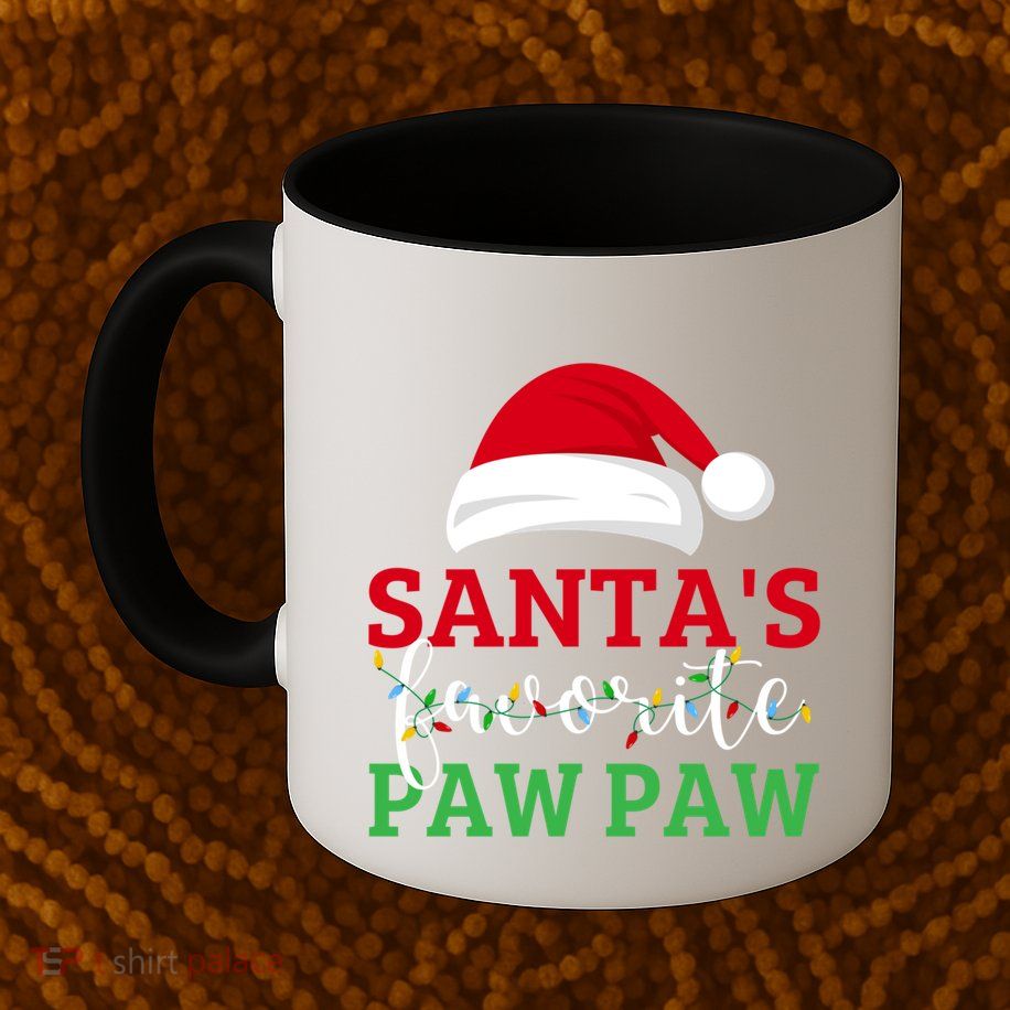 Ugly Christmas Matching Design SantaS Favorite Paw Paw Great Gift Mug