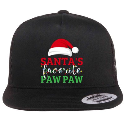 Ugly Christmas Matching Design SantaS Favorite Paw Paw Great Gift Flatbill Hat