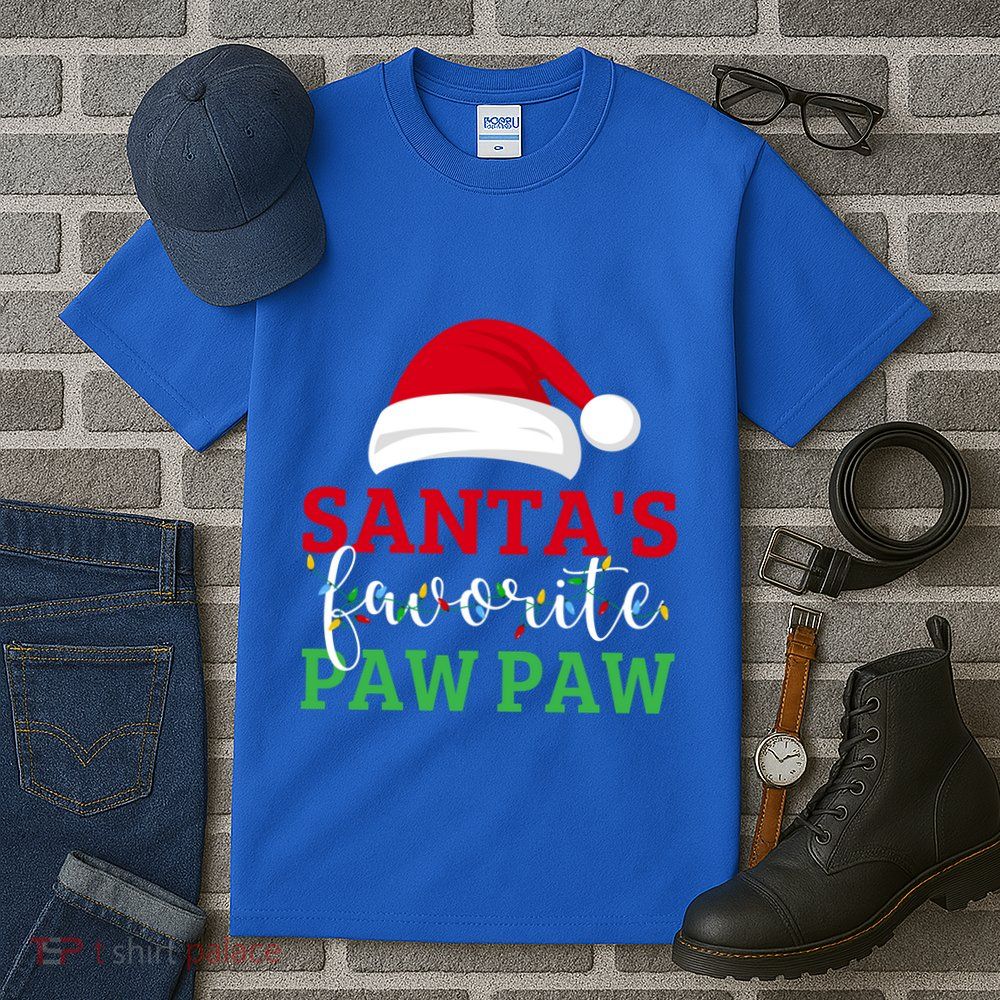 Ugly Christmas Matching Design SantaS Favorite Paw Paw Great Gift Tall T-Shirt