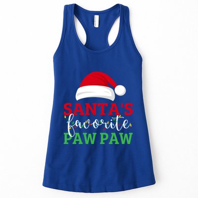 Ugly Christmas Matching Design SantaS Favorite Paw Paw Great Gift Womens Tank Top