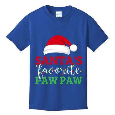 Ugly Christmas Matching Design SantaS Favorite Paw Paw Great Gift Kids T-Shirt
