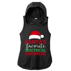 Ugly Christmas Matching SantaS Favorite Electrical Engineer Gift Ladies PosiCharge Tri-Blend Wicking Draft Hoodie Tank