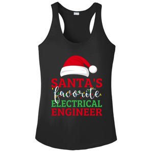 Ugly Christmas Matching SantaS Favorite Electrical Engineer Gift Ladies PosiCharge Competitor Racerback Tank