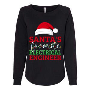 Ugly Christmas Matching SantaS Favorite Electrical Engineer Gift Womens California Wash Sweatshirt