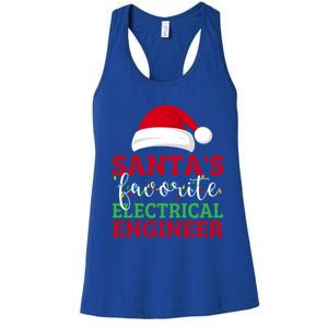 Ugly Christmas Matching SantaS Favorite Electrical Engineer Gift Women's Racerback Tank