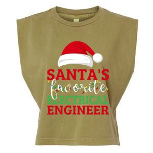 Ugly Christmas Matching SantaS Favorite Electrical Engineer Gift Garment-Dyed Women's Muscle Tee