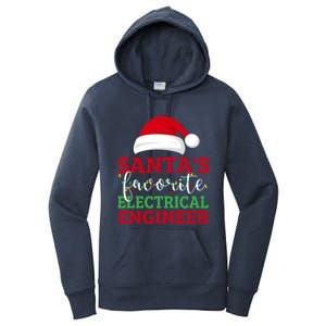 Ugly Christmas Matching SantaS Favorite Electrical Engineer Gift Women's Pullover Hoodie