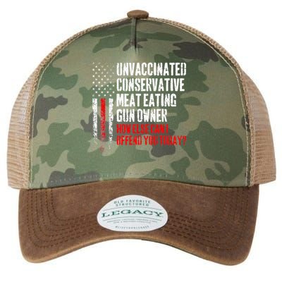 Unvaccinated Conservative Meat Eating Gun Owner Legacy Tie Dye Trucker Hat