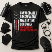 Unvaccinated Conservative Meat Eating Gun Owner Cooling Performance Crew T-Shirt