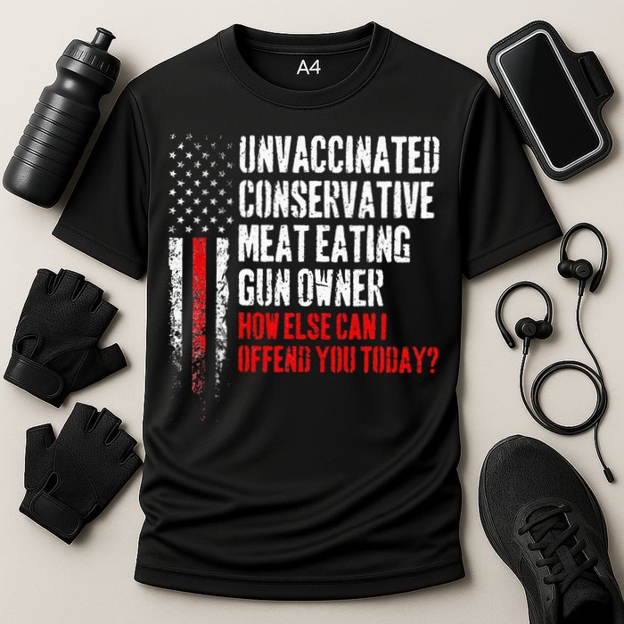 Unvaccinated Conservative Meat Eating Gun Owner Cooling Performance Crew T-Shirt