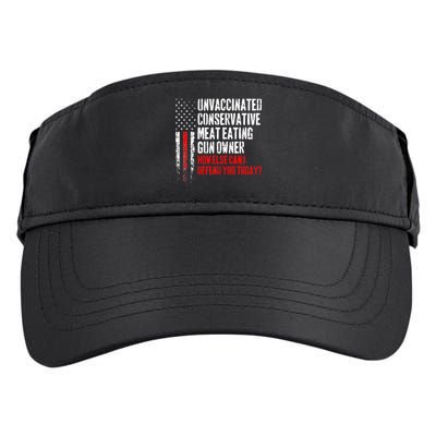 Unvaccinated Conservative Meat Eating Gun Owner Adult Drive Performance Visor