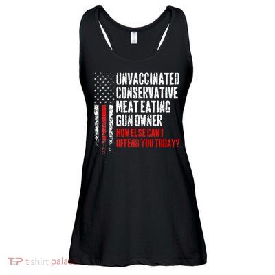 Unvaccinated Conservative Meat Eating Gun Owner Ladies Essential Flowy Tank