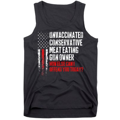 Unvaccinated Conservative Meat Eating Gun Owner Tank Top