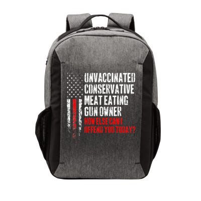 Unvaccinated Conservative Meat Eating Gun Owner Vector Backpack