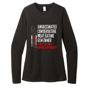 Unvaccinated Conservative Meat Eating Gun Owner Womens CVC Long Sleeve Shirt