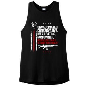 Unvaccinated Conservative Meat Eating Gun Owner Ladies PosiCharge Tri-Blend Wicking Tank