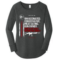 Unvaccinated Conservative Meat Eating Gun Owner Women's Perfect Tri Tunic Long Sleeve Shirt