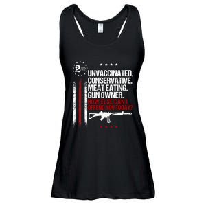 Unvaccinated Conservative Meat Eating Gun Owner Ladies Essential Flowy Tank