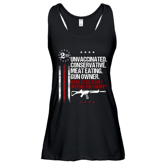 Unvaccinated Conservative Meat Eating Gun Owner Ladies Essential Flowy Tank