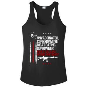 Unvaccinated Conservative Meat Eating Gun Owner Ladies PosiCharge Competitor Racerback Tank