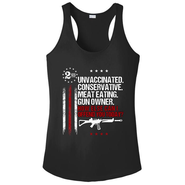 Unvaccinated Conservative Meat Eating Gun Owner Ladies PosiCharge Competitor Racerback Tank