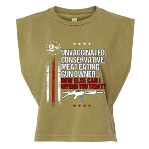 Unvaccinated Conservative Meat Eating Gun Owner Garment-Dyed Women's Muscle Tee