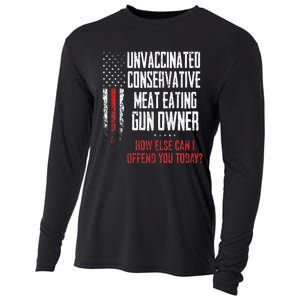 Unvaccinated Conservative Meat Eating Gun Owner Cooling Performance Long Sleeve Crew